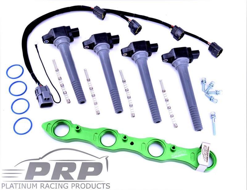 Platinum Racing Products - Nissan SR20 Coil Kit for Series 2 S14, S15, 180 Type X - Small Hole Rocker Cover